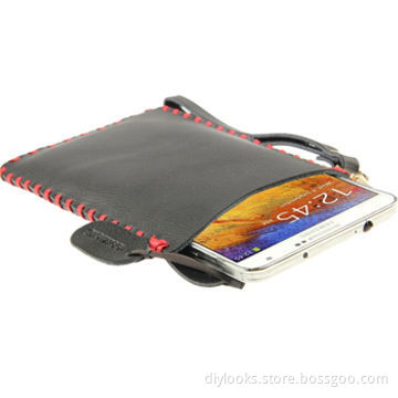 SHOWKOO Angel Series Lichi Texture Vertical Style Leather Case with Lanyards, for Galaxy Note III